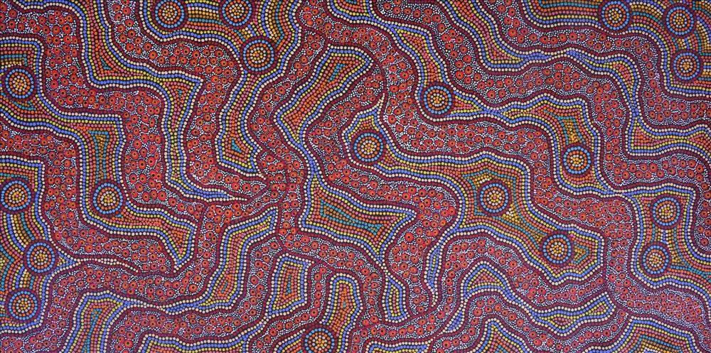 Wild bush onion and flowers